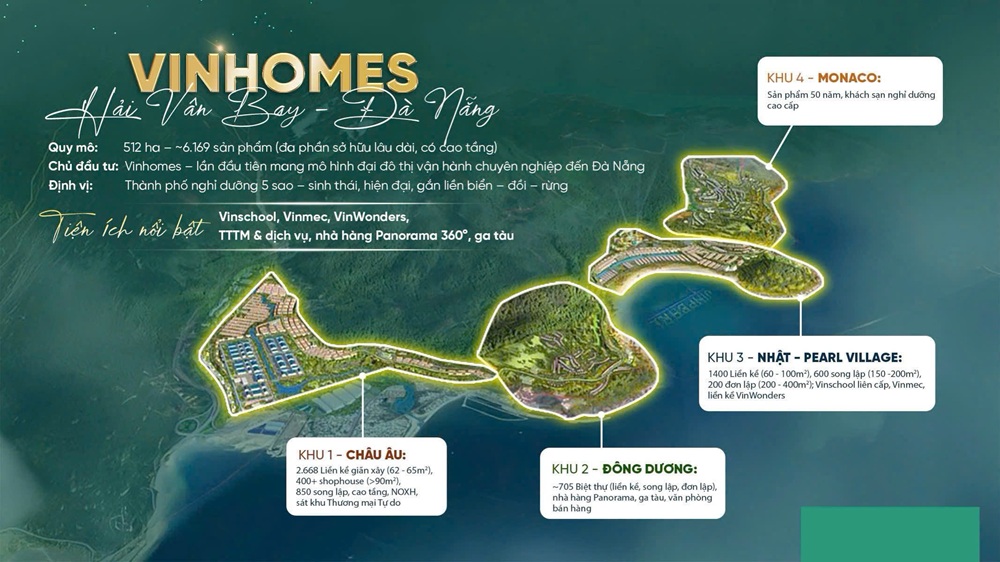 THÔNG TIN DỰ ÁN VINHOMES HẢI VÂN BAY - LÀNG VÂN ĐÀ NẴNG 