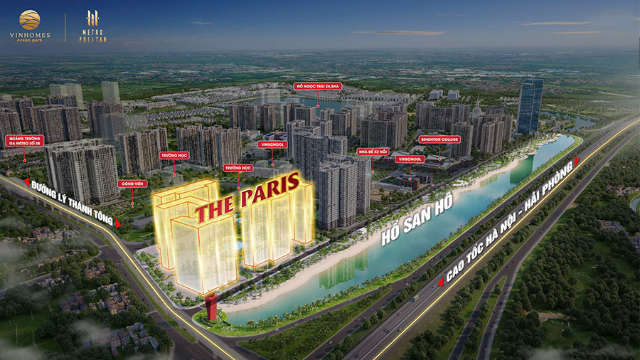 THÔNG TIN PHÂN KHU DỰ ÁN THE PARIS VINHOMES OCEAN PARK